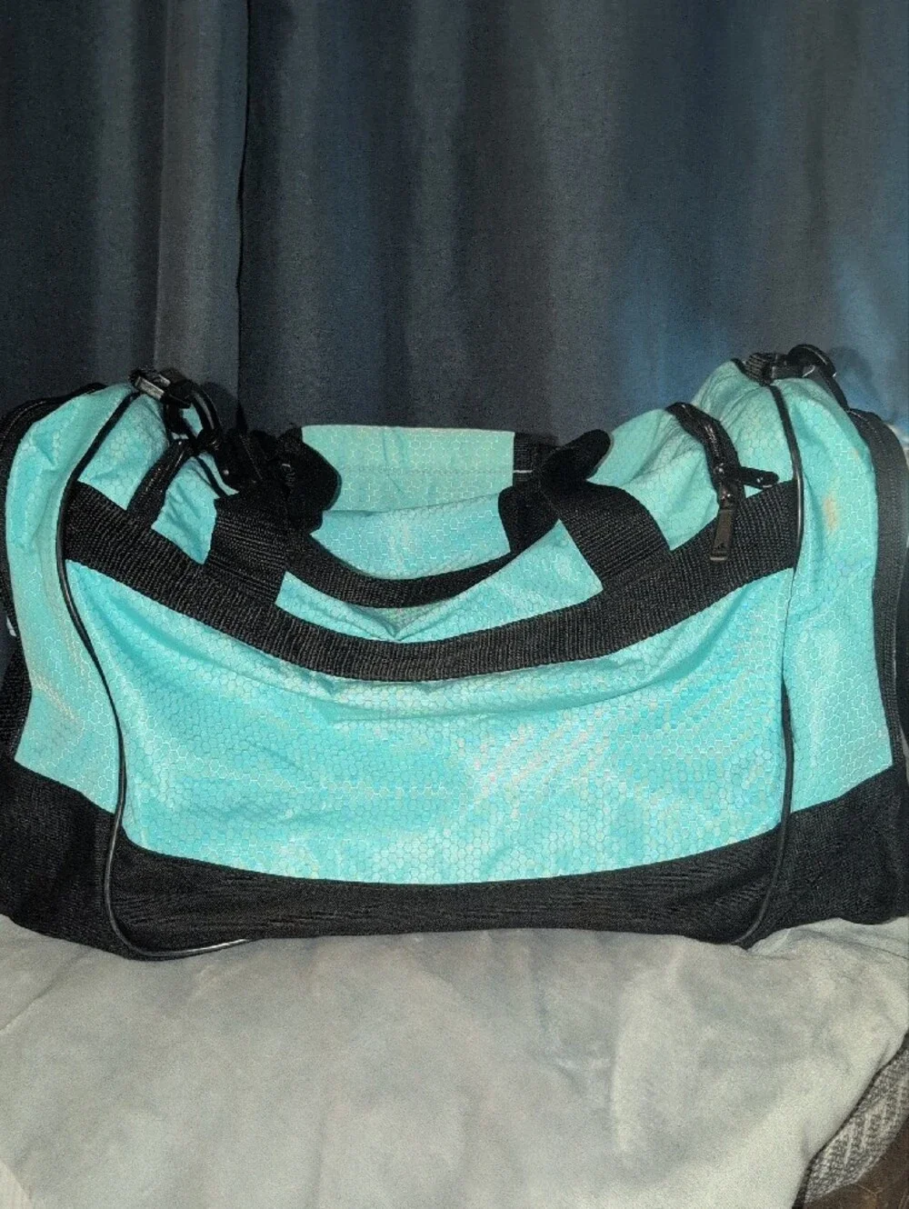 adidas Teal and Black Training Duffel